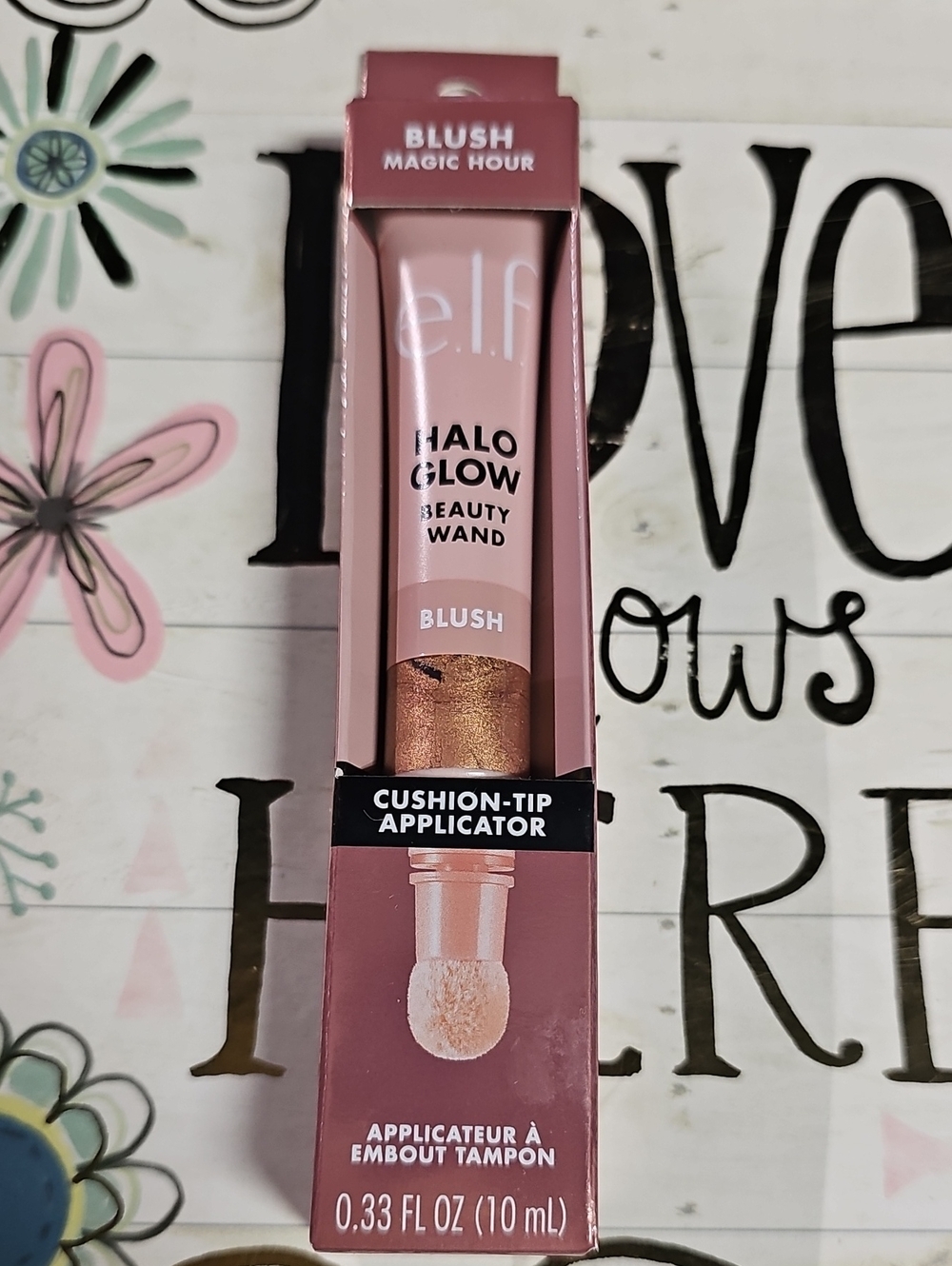 elf HALO GLOW Beauty Wand BLUSH Cushion-Tip Applicator BLUSH Magic Hour